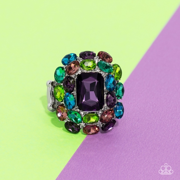 Perfectly Park Avenue Purple Ring Stretchy - Picture 1 of 4